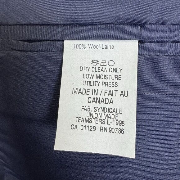 Vintage Lauren Ralph Lauren Single Breasted Blazer 44XL Wool Crest Gold Button - Picture 10 of 12